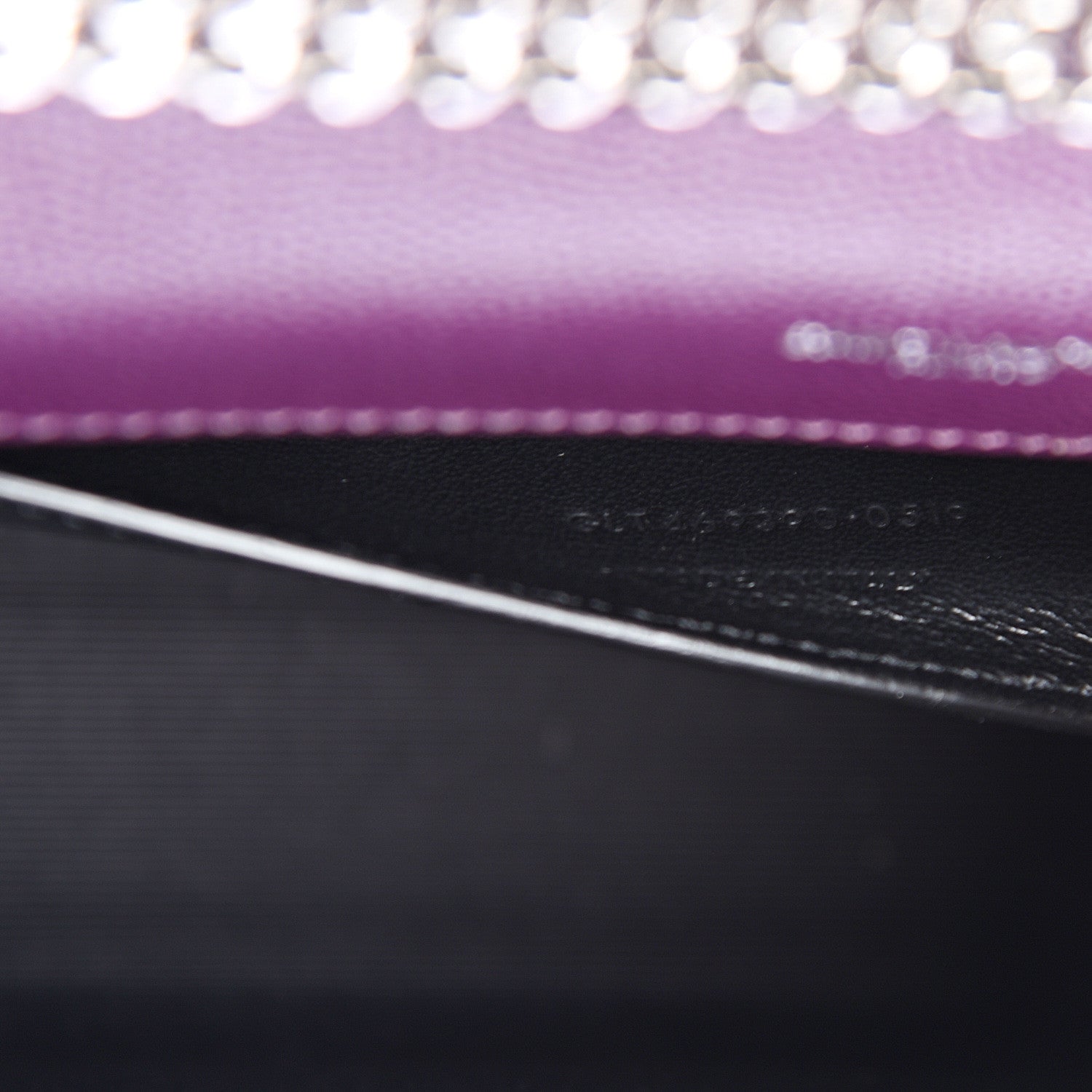 Saint Laurent Grain De Poudre Small Monogram Kate Satchel Lilac 6 of 11