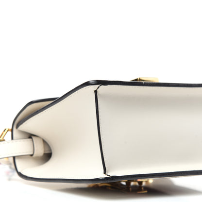 Gucci Calfskin Mini Sylvie Top Handle Bag White 8 of 10