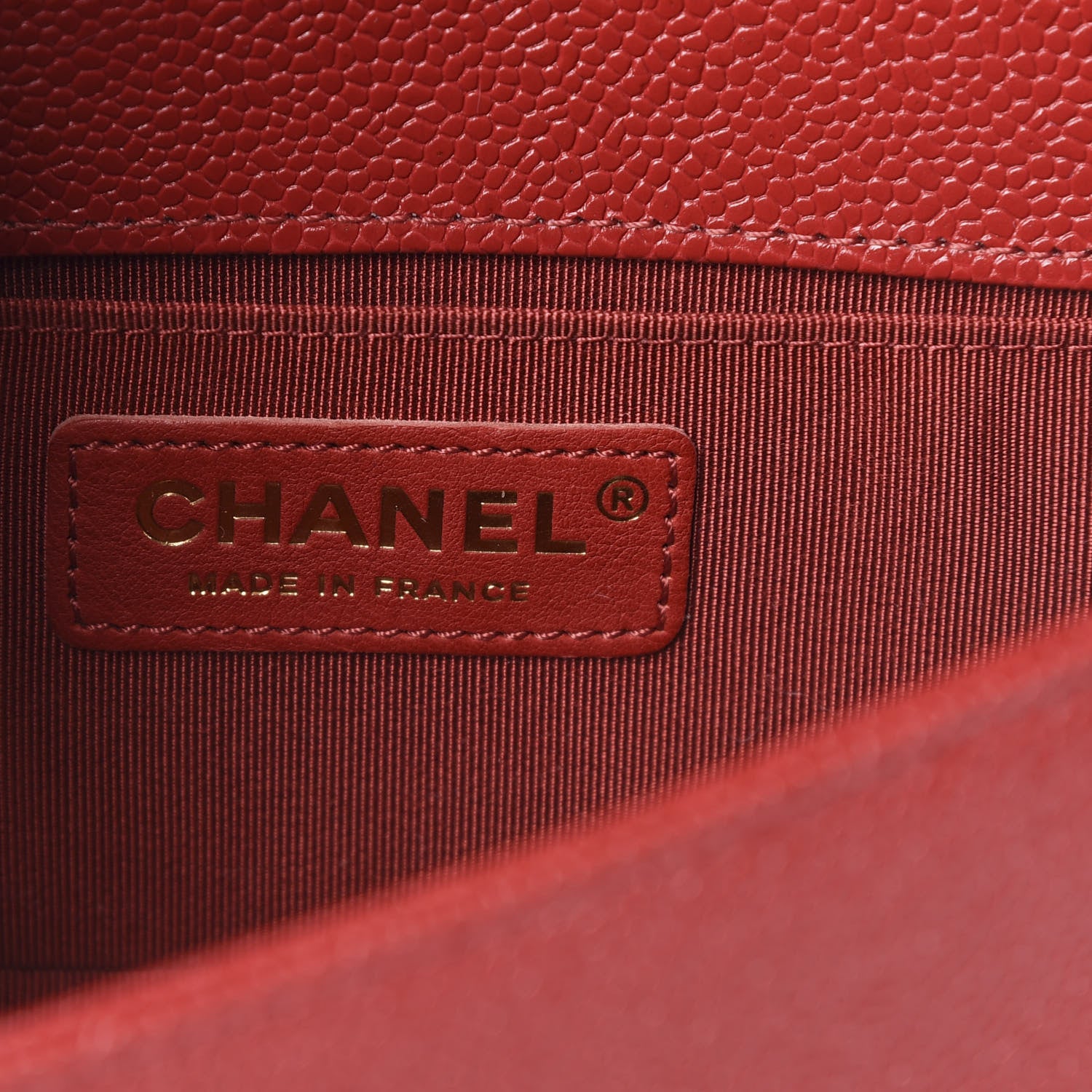 Chanel Caviar Quilted Small Boy Flap Red 6 of 11