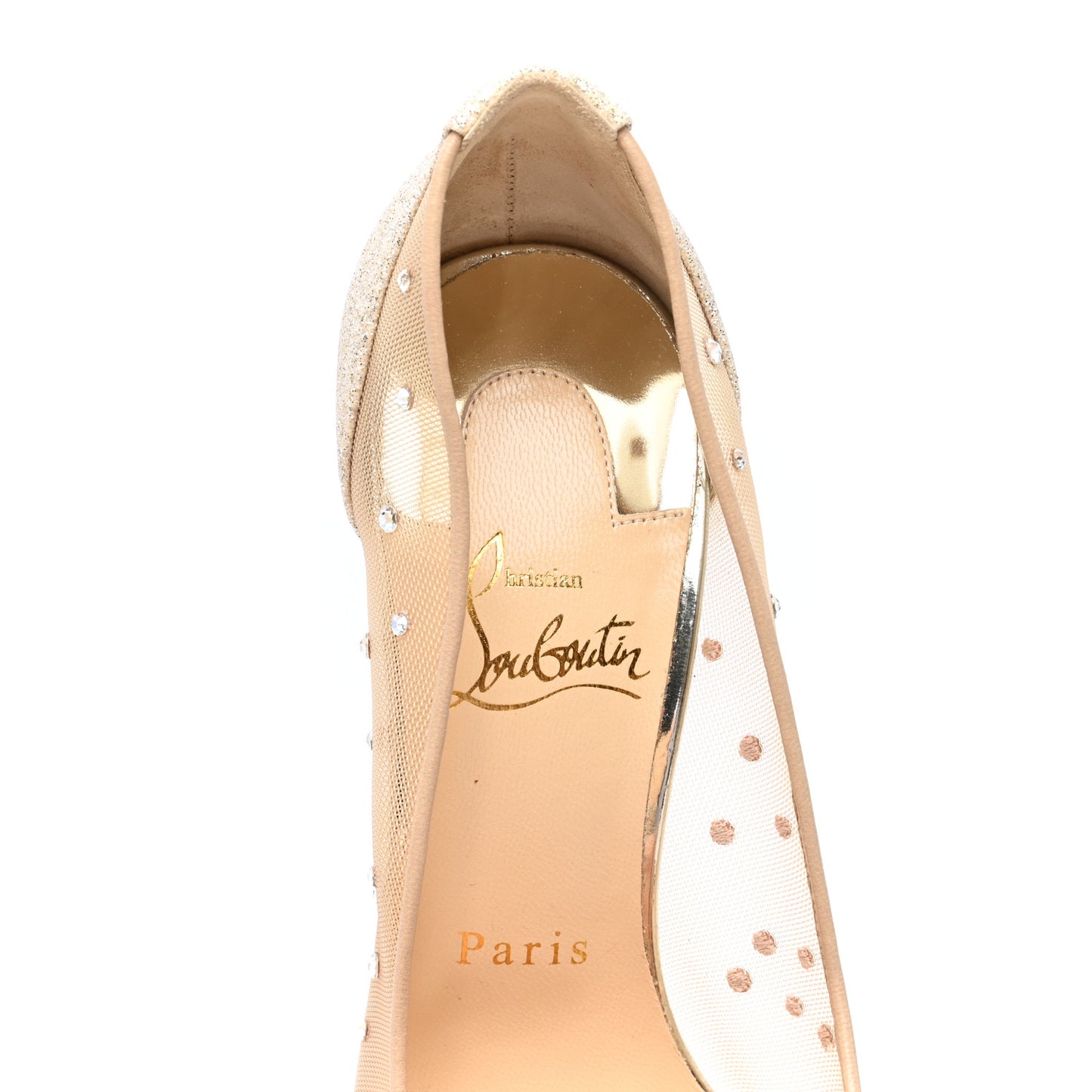 Rete Glitter Mini Specchio Strass Follies 100 Pumps 36 Crystal Moonlight