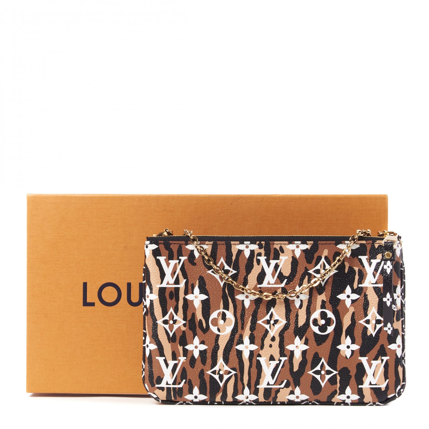 Louis Vuitton Monogram Giant Jungle Pochette Double Zip Black 8 of 8