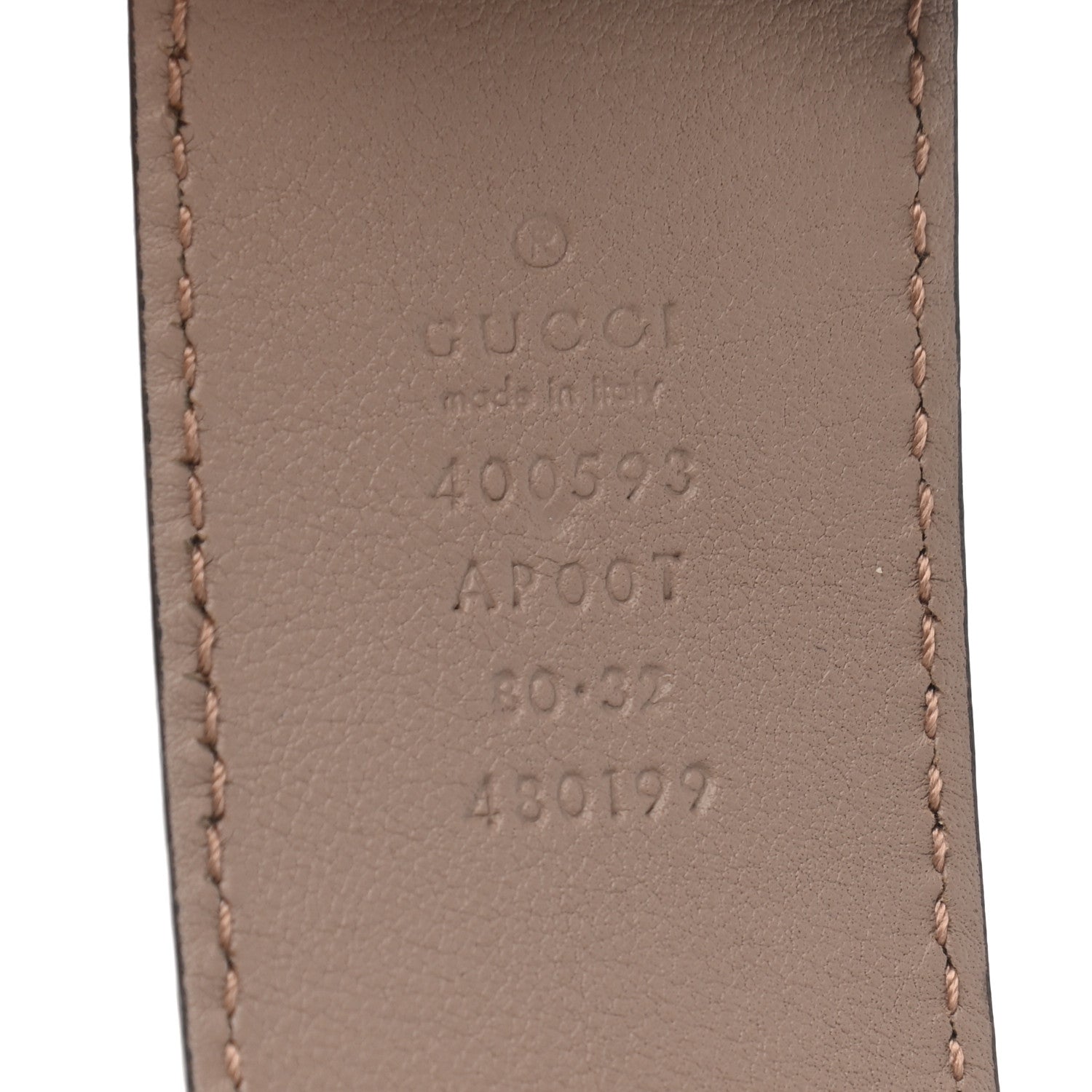 Gucci Calfskin Double G 40mm Belt 80 32 Porcelain Rose 3 of 6
