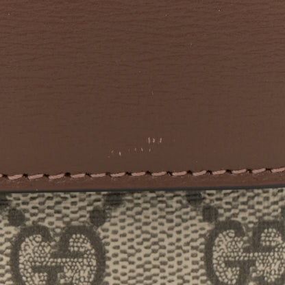 Gucci GG Supreme Monogram Small Horsebit 1955 Shoulder Bag Beige Brown Sugar 12 of 13