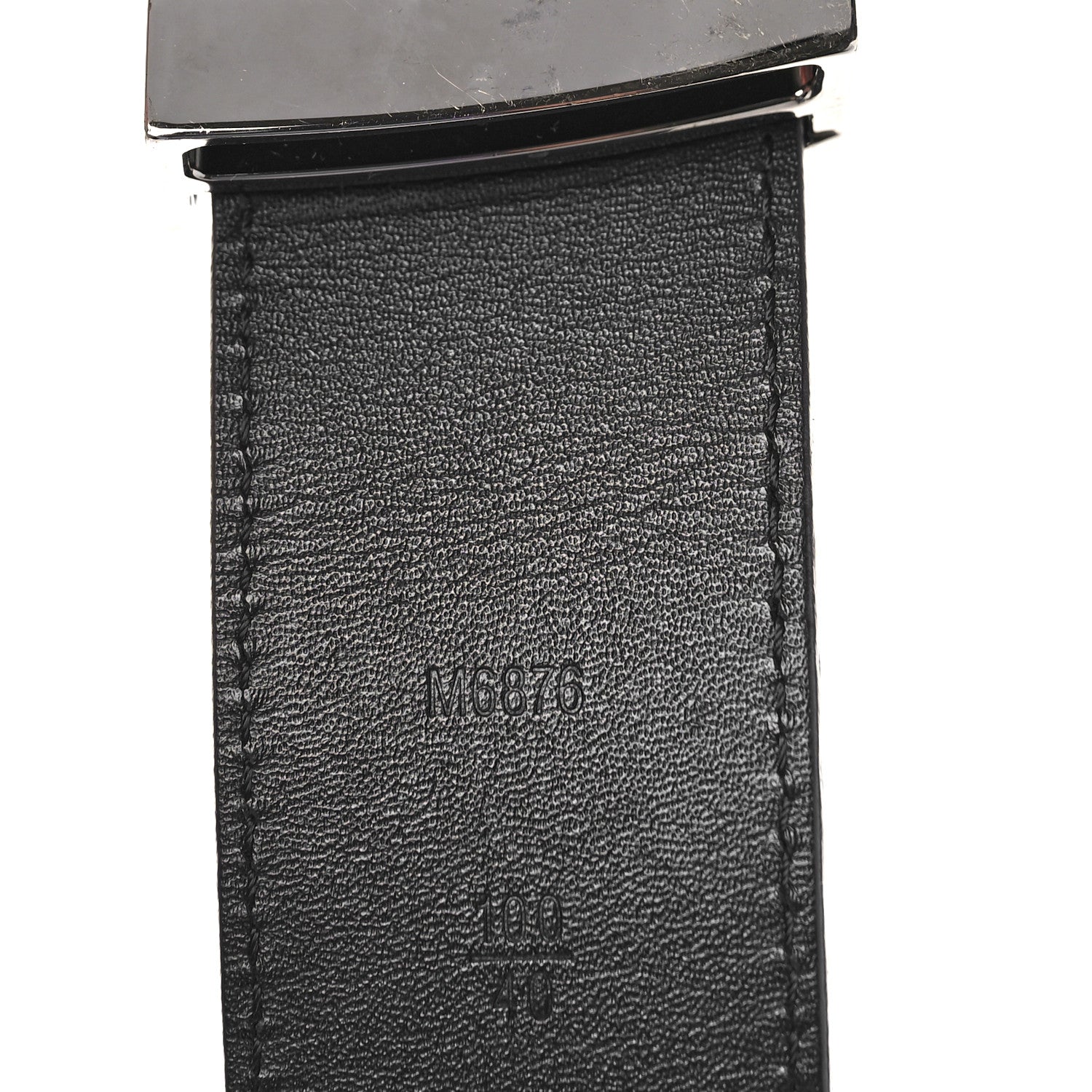 Louis Vuitton Suede Calfskin Mini Damier 40mm LV Initiales Belt 100 40 Moka 3 of 7