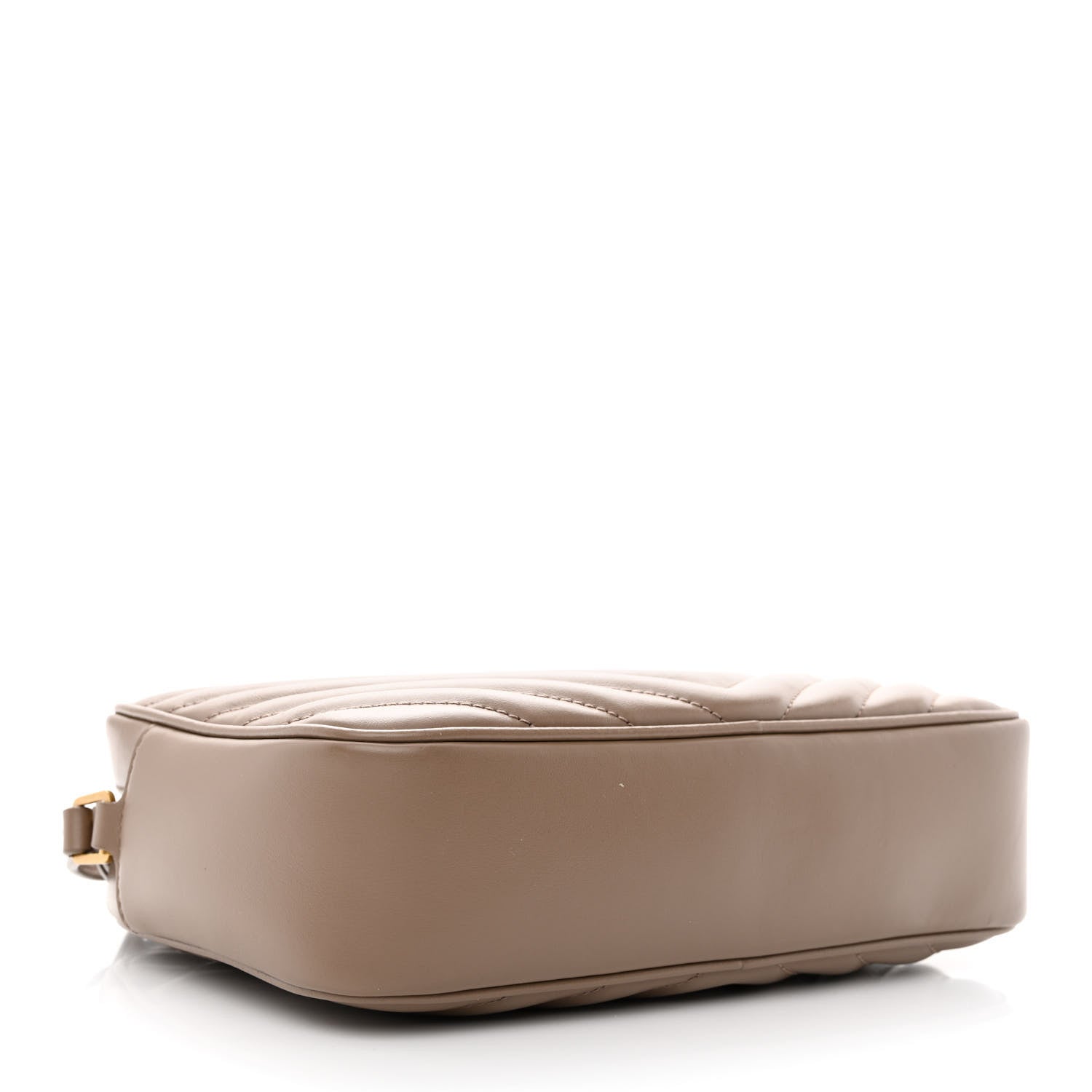 Saint Laurent Calfskin Matelasse Monogram Lou Camera Bag Dark Beige 4 of 14
