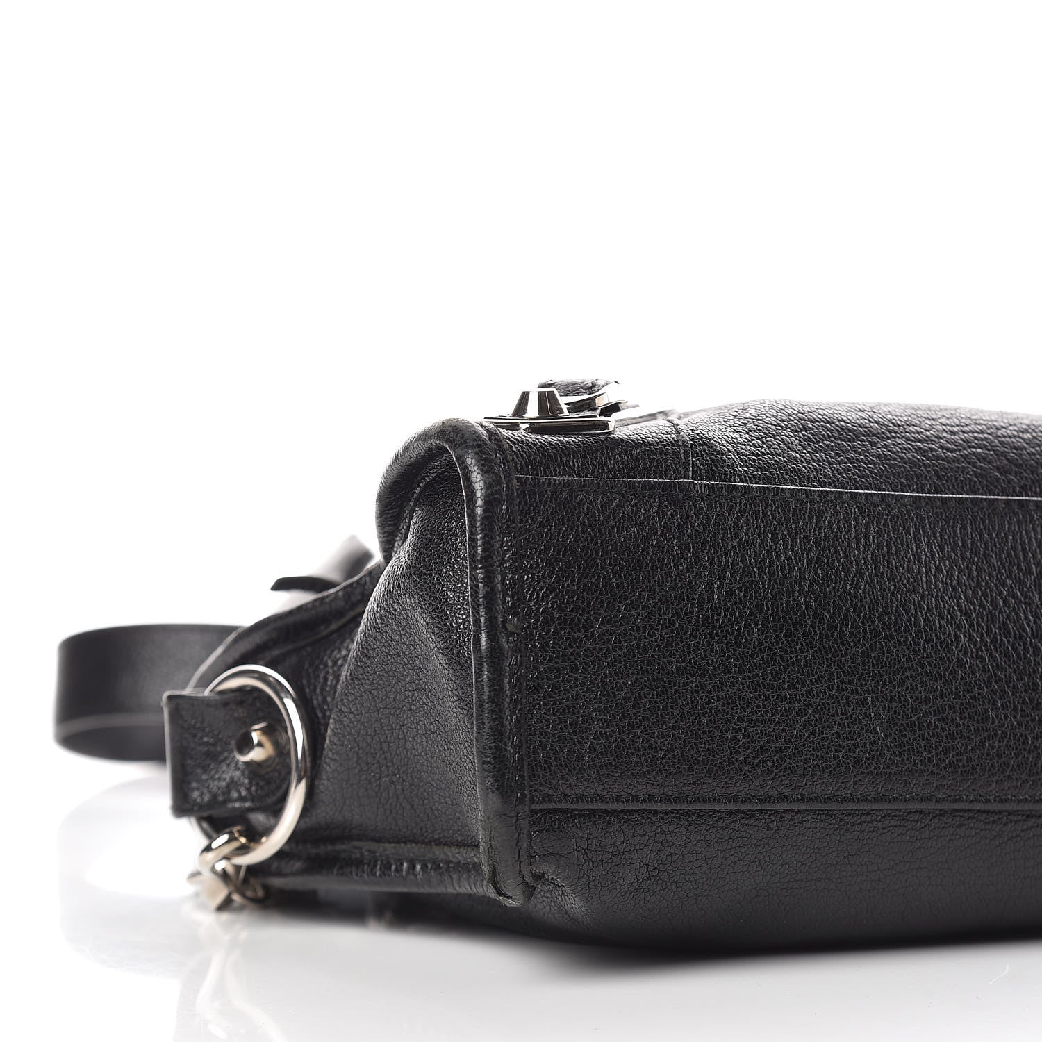 Balenciaga Chevre Silver Metallic Edge Hardware Mini City Black 11 of 18