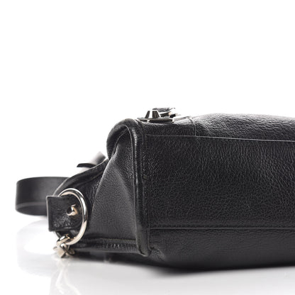 Balenciaga Chevre Silver Metallic Edge Hardware Mini City Black 11 of 18