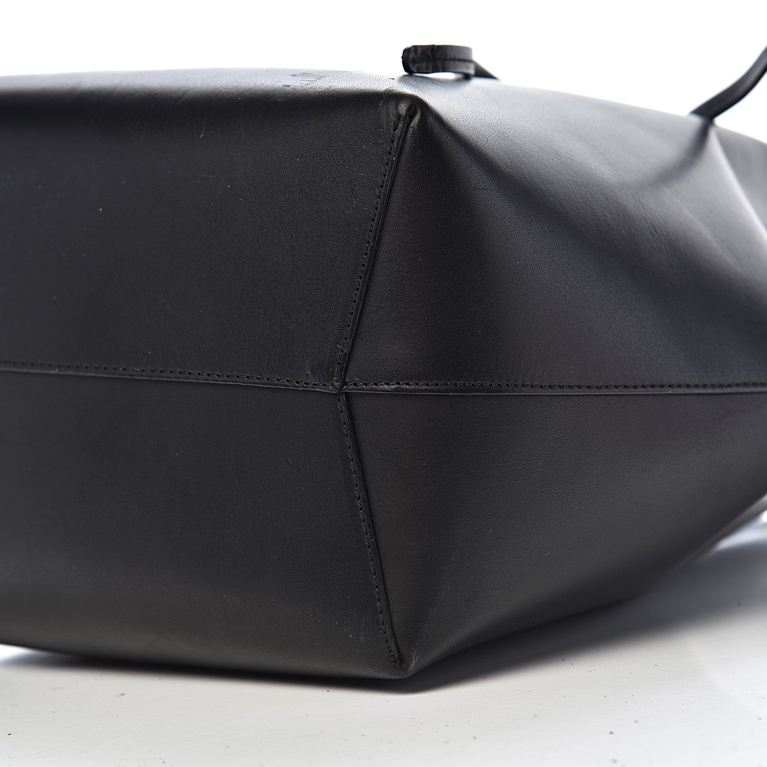 Mansur Gavriel Vegetable Tanned Calfskin Bucket Bag Black Flamma 11 of 13