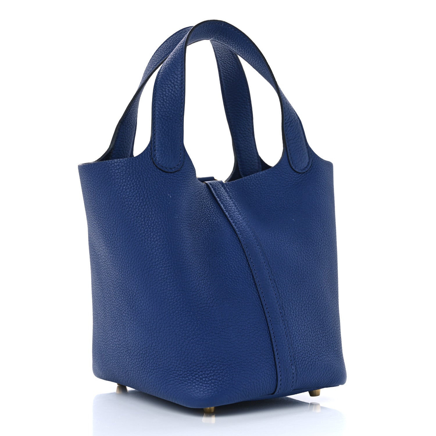 Hermes Taurillon Clemence Picotin Lock 18 PM Bleu Encre 3 of 10