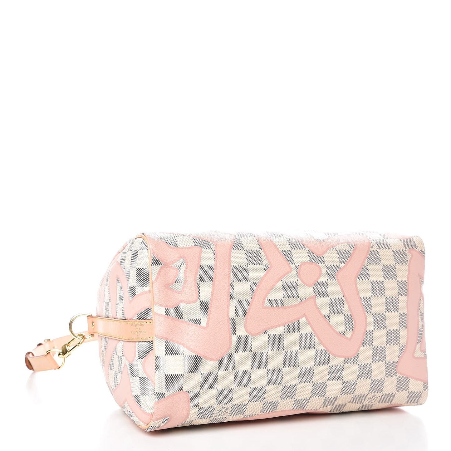 Damier Azur Tahitienne Speedy Bandouliere 30 Rose Ballerine