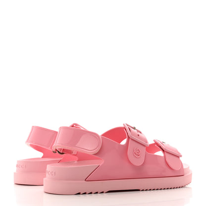 Gucci Rubber Mini Double G Womens Isla Dad Sandals 37 Wild Rose 4 of 8