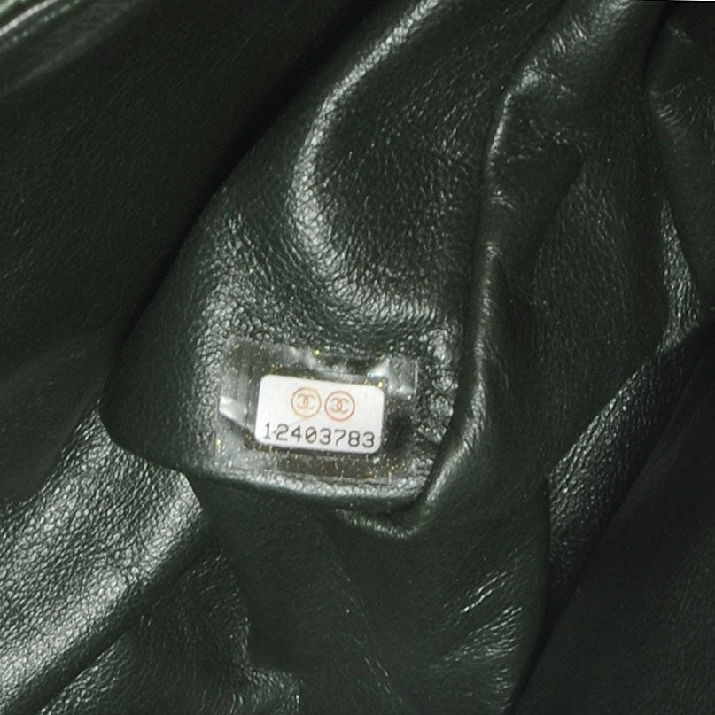 Chanel Lambskin Jumbo Single Flap Dark Green 7 of 7