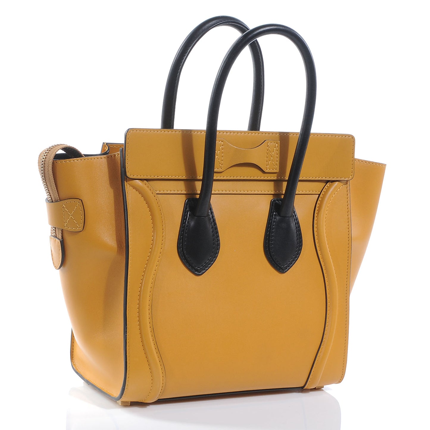 Smooth Calfskin Micro Luggage Amber