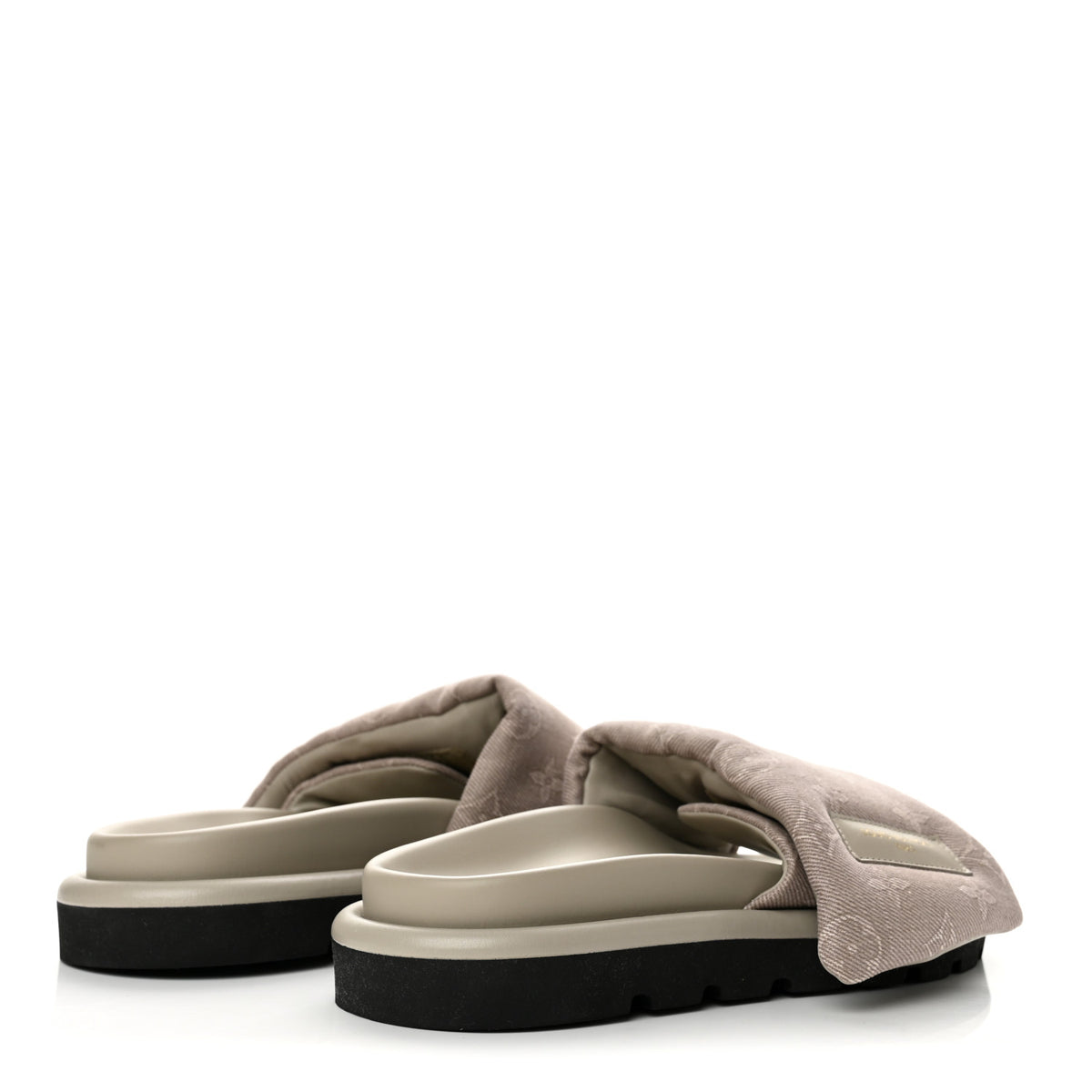 Louis Vuitton Monogram Denim LV  Womens Pool Pillow Comfort Mules 40 Grey 5 of 10