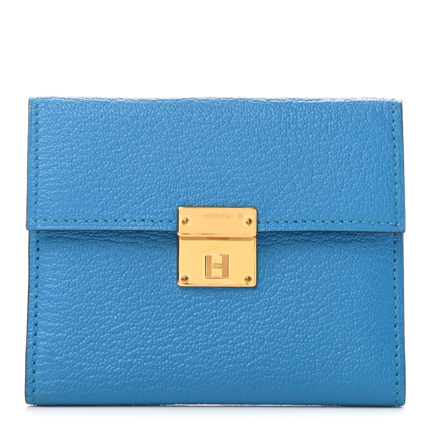 Chevre Mysore Mini Clic Card Holder Bleu Frida