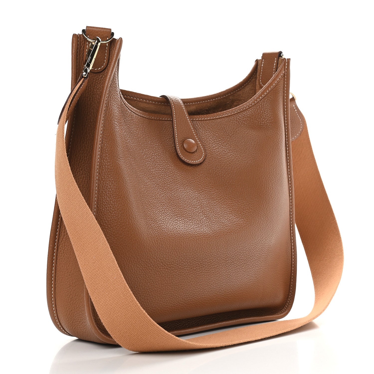 Hermes Taurillon Clemence Evelyne PM Gold 3 of 10
