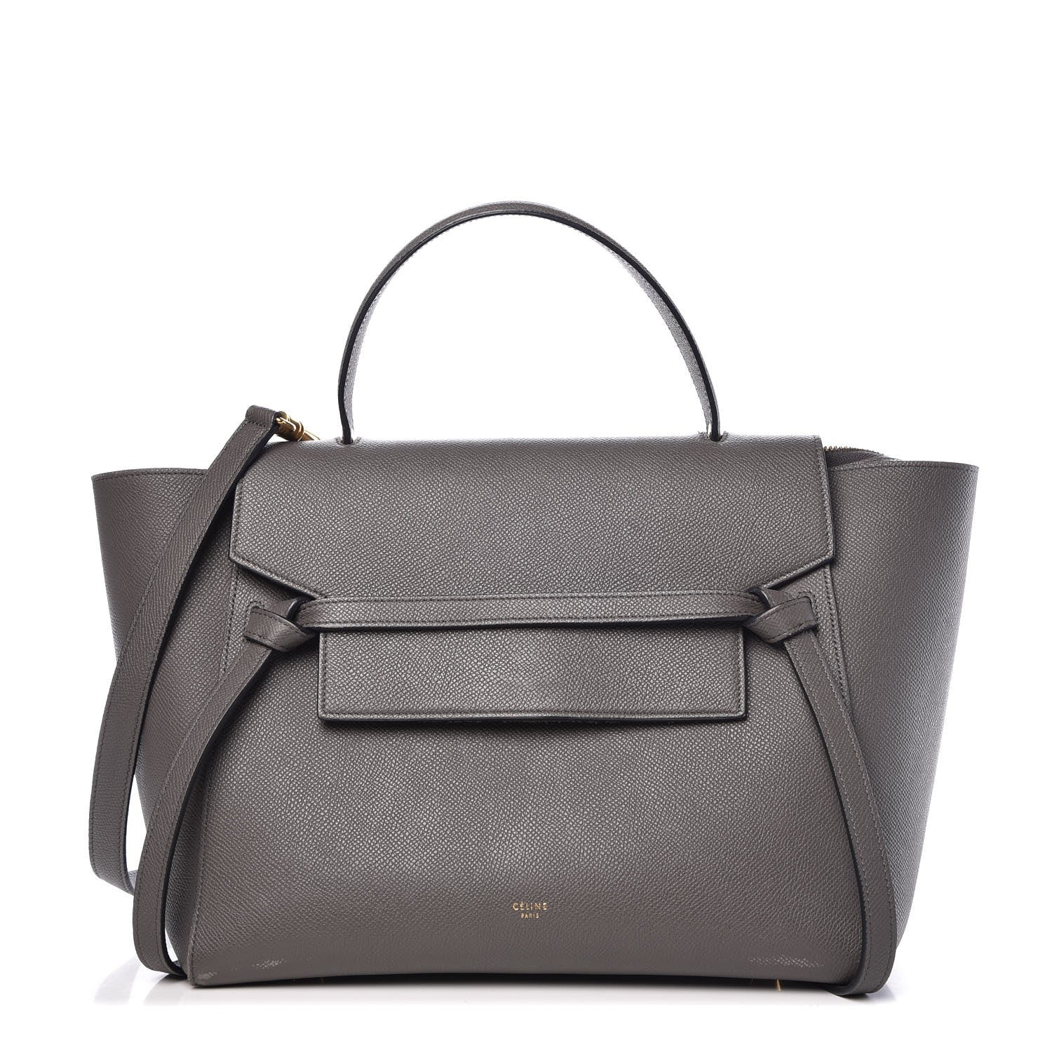 Celine Grained Calfskin Mini Belt Bag Grey 1 of 17