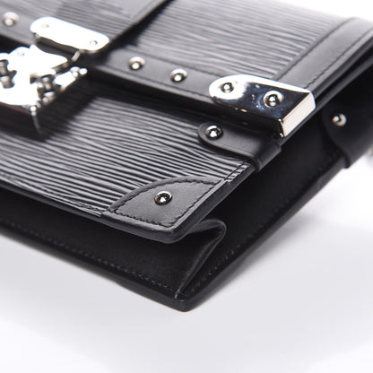 Louis Vuitton Epi Trunk Chain Wallet Black 9 of 12