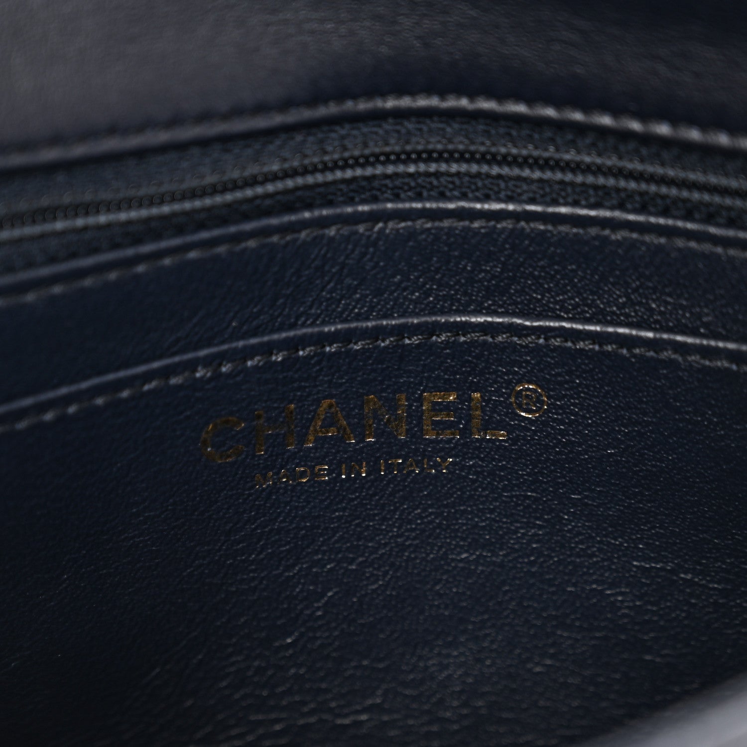 Chanel Lambskin Quilted Mini Square Flap Navy 6 of 10