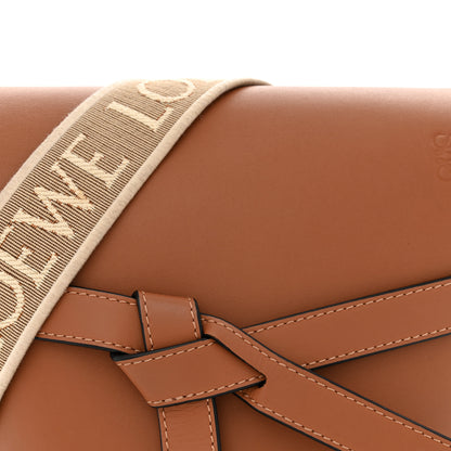 Loewe Calfskin Jacquard Small Gate Dual Bag Tan 8 of 11