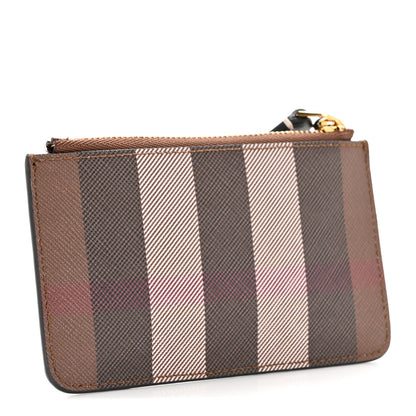 Burberry Kelbrook Exaggerated Check Canvas Card Case Birch Brown 3 of 6