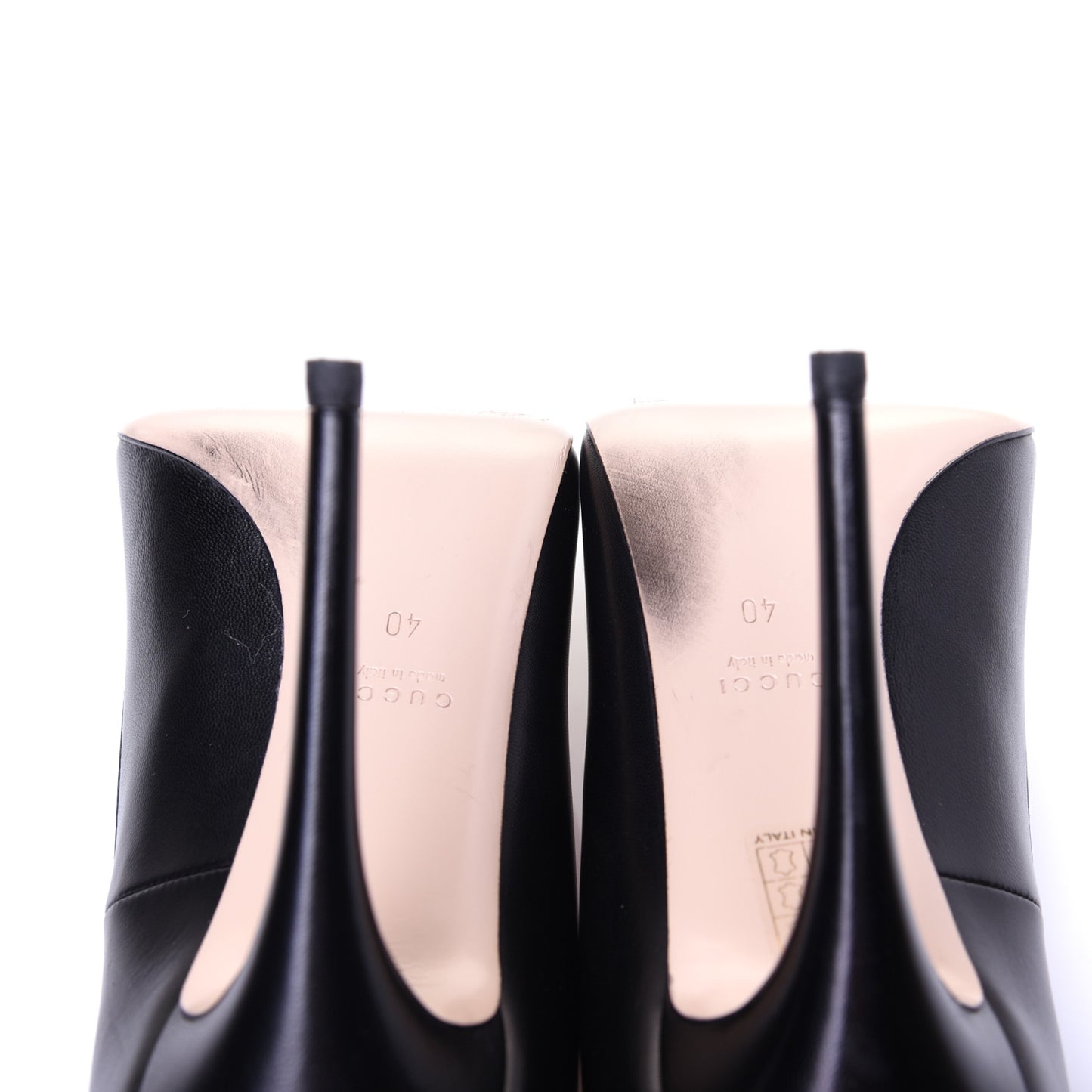 Calfskin Pearl Embellished Pumps 40 Black