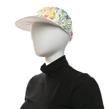 Louis Vuitton Cotton Monogram Watercolor Cap 58 White Multicolor 2 of 8