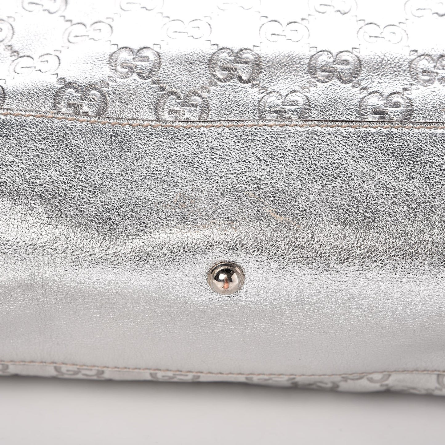 Guccissima Medium Britt Tote Silver