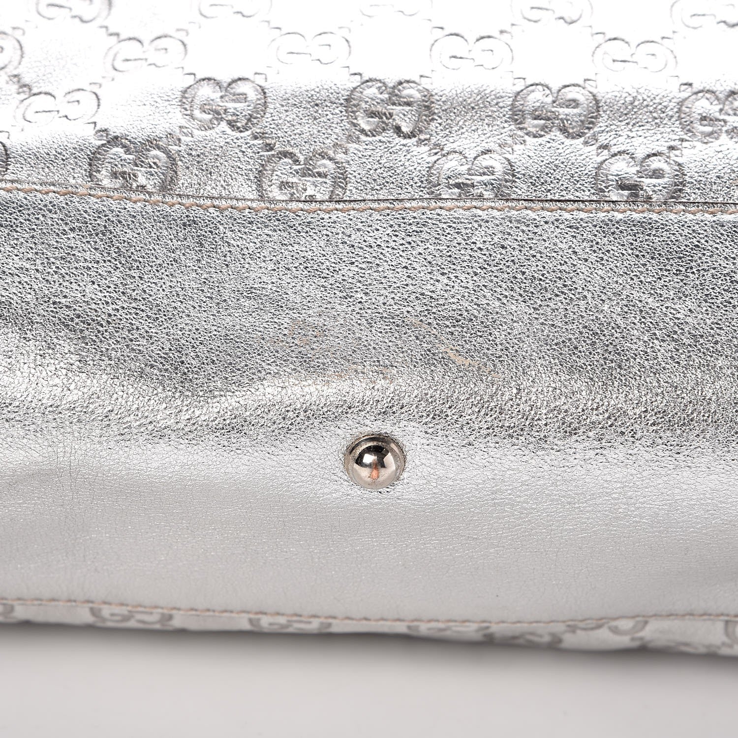 Gucci Guccissima Medium Britt Tote Silver 12 of 17