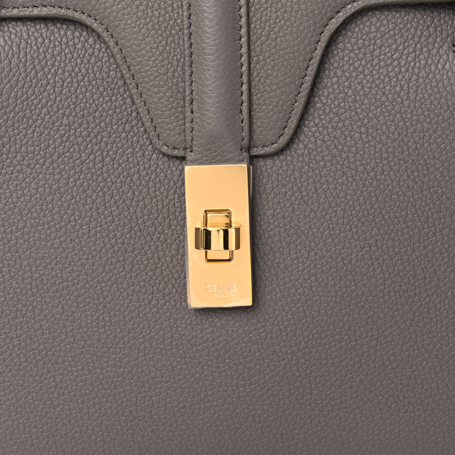 Celine Grained Calfskin Medium Soft 16 Bag Pebble 9 of 9
