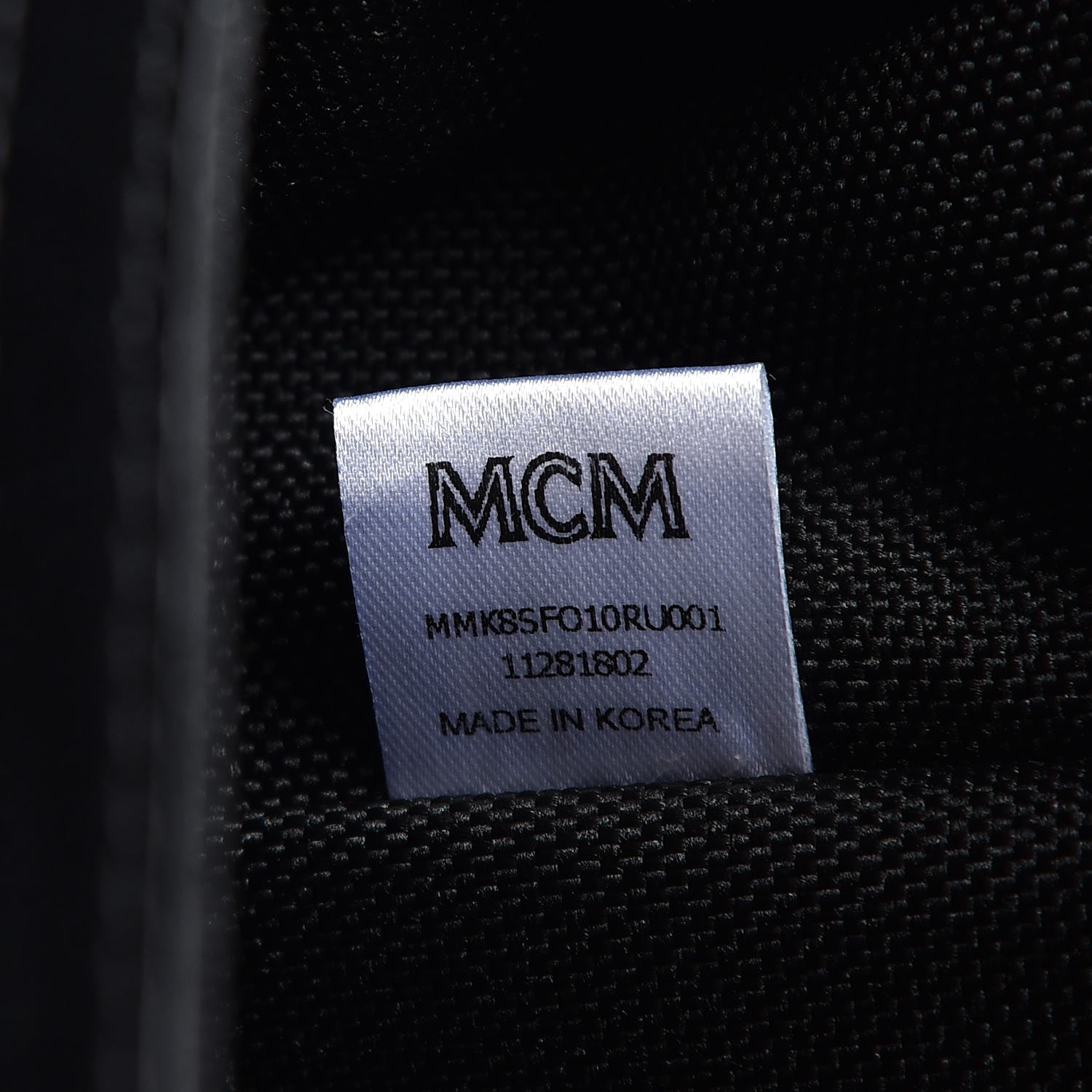 MCM Visetos Baroque Print Medium Stark Backpack Black Red 10 of 10