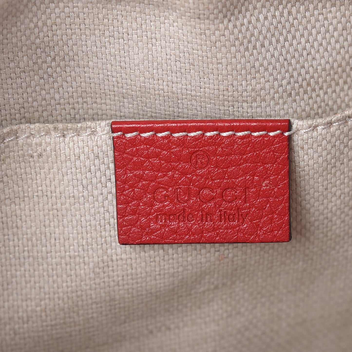 Pebbled Calfskin Small Soho Disco Bag Tabasco Red