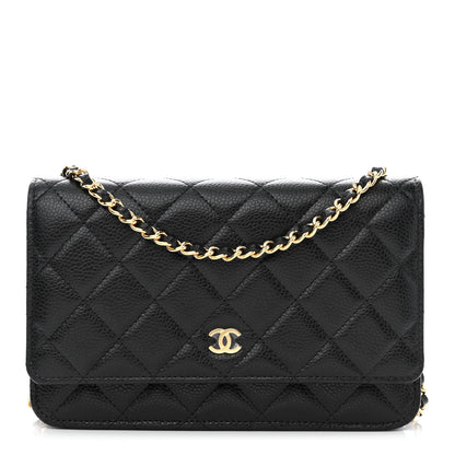 Chanel Caviar Quilted Wallet On Chain WOC Black 1 of 12