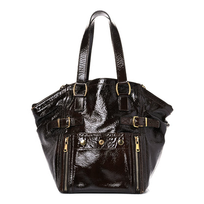 Saint Laurent Patent Small Downtown Brown 1 of 22