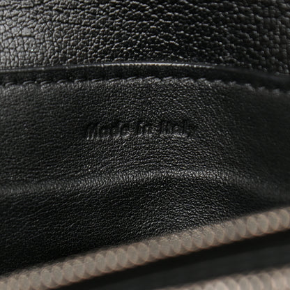 Celine Goatskin Folded Clutch With Strap Black 9 of 17