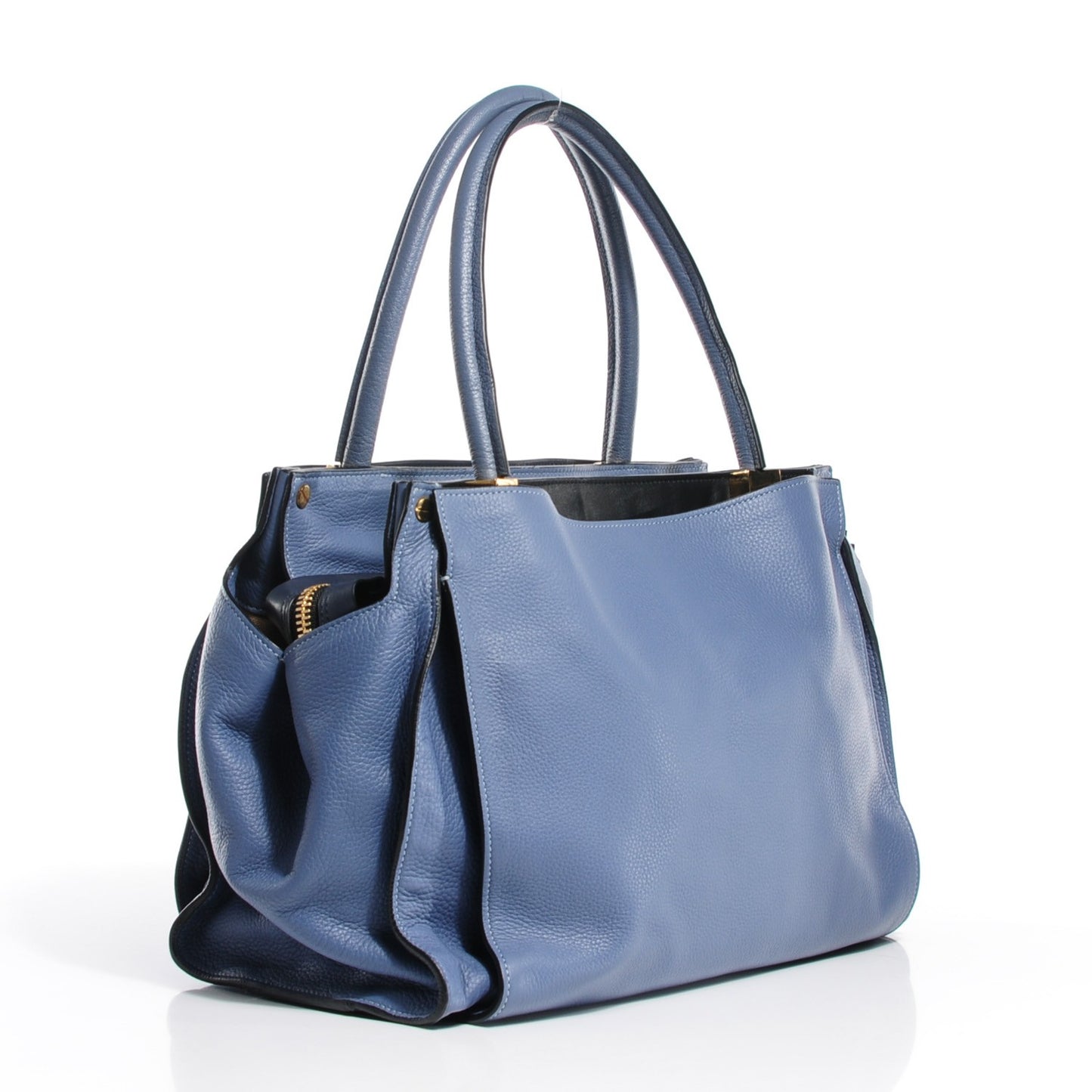 Calfskin Dree Shoulder Bag Street Blue