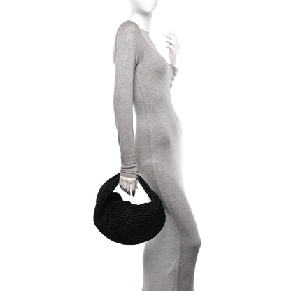 Khaite Raffia Olivia Hobo Black 2 of 9