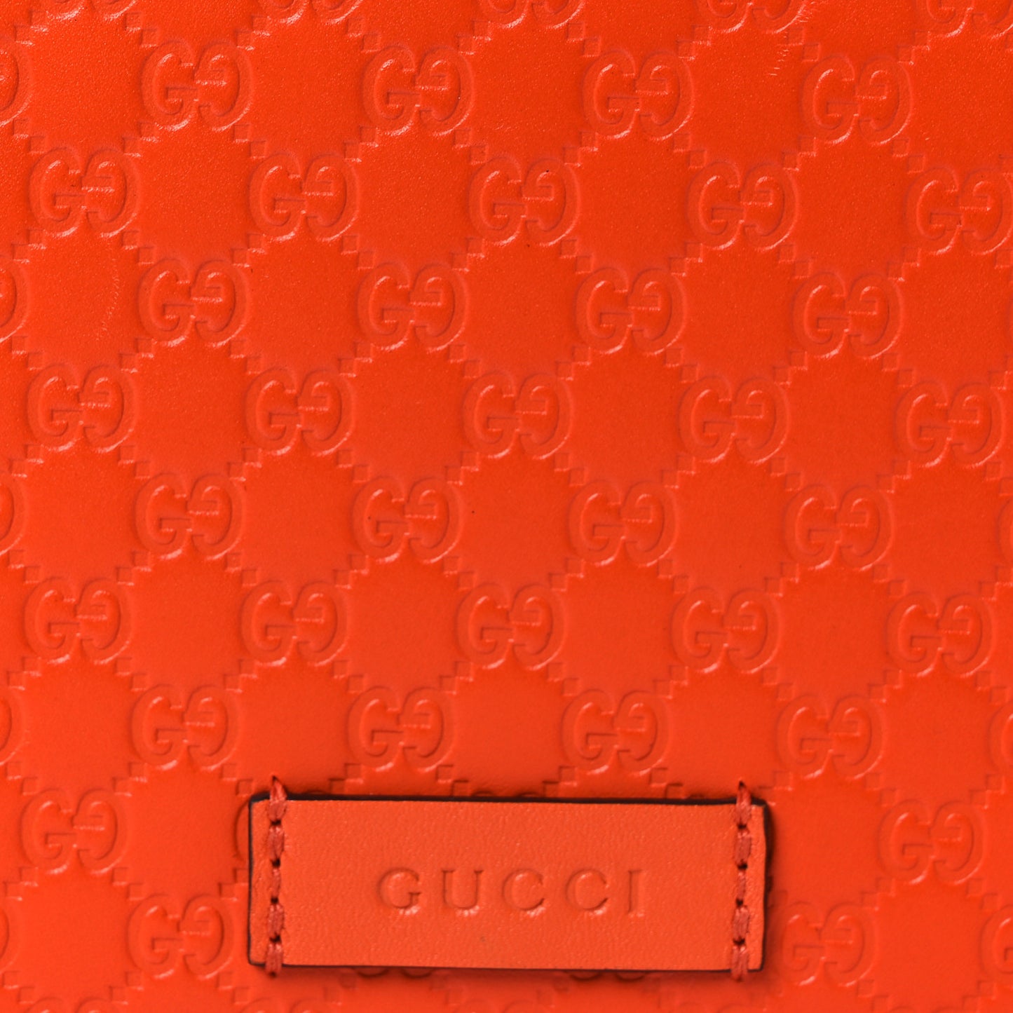Soft Microguccissima Crossbody Wallet Sun Orange