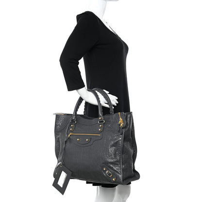 Balenciaga Agneau Giant 12 Gold Hardware Monday Gris Fossile 2 of 11
