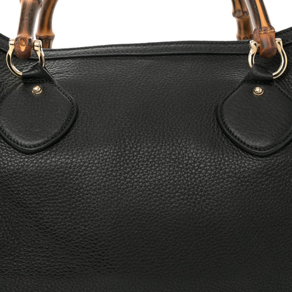 Gucci Grained Calfskin Medium Diana Bamboo Top Handle Tote Black 8 of 14