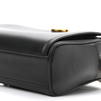 Salvatore Ferragamo Calfskin Trifolio Camera Crossbody Bag Black 8 of 9