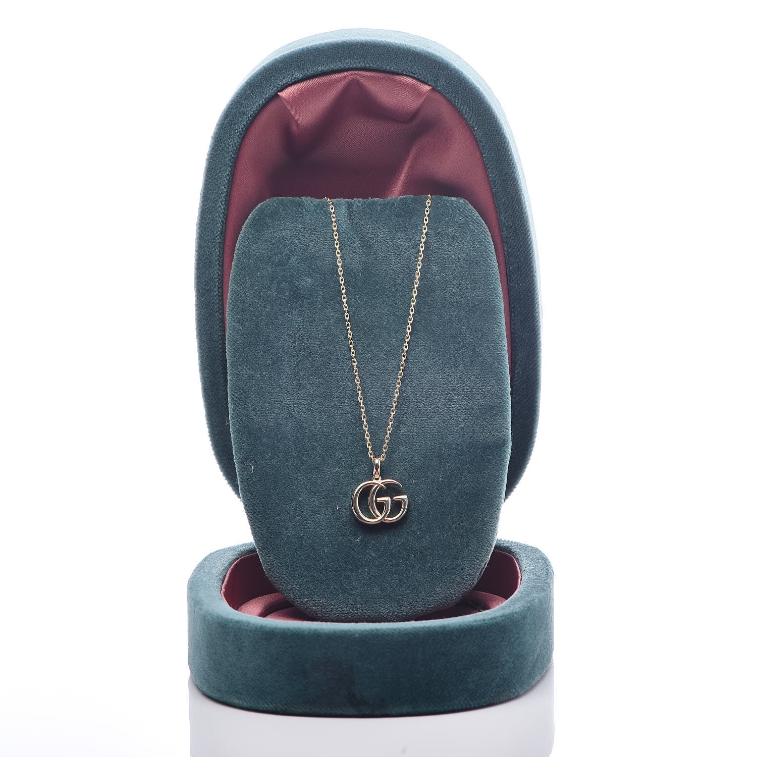 Gucci 18K Yellow Gold Running G Pendant Necklace 7 of 7