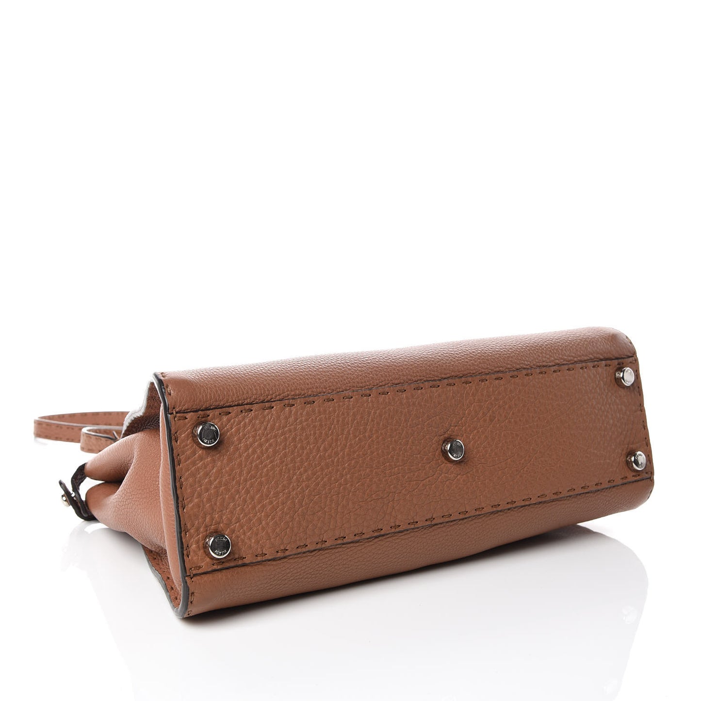 Cuoio Romano Selleria Bi-Color Medium Peekaboo Iconic Satchel Mou Deserto