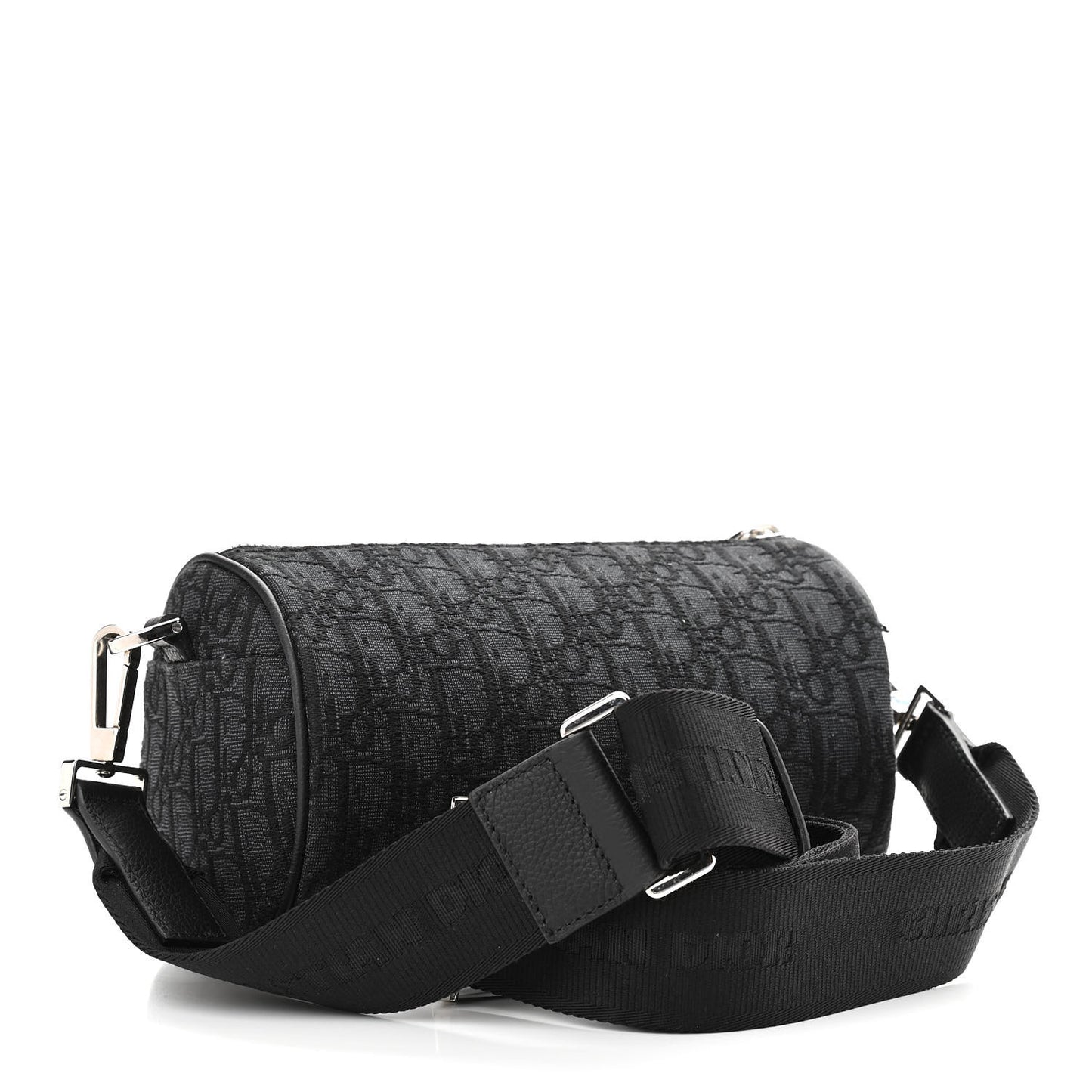 Oblique Roller Messenger Bag Black