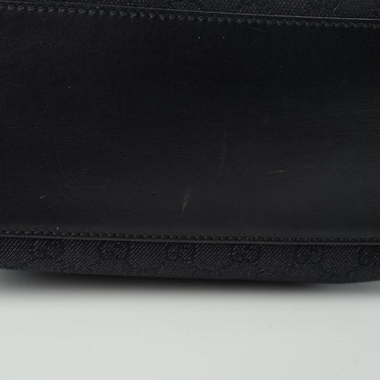 Gucci Denim Monogram Chain Bucket Tote Black 13 of 16