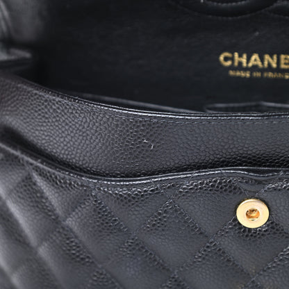 Chanel Caviar Quilted Medium Double Flap Black 15 of 20