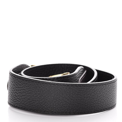 Louis Vuitton Calfskin Jersey Shoulder Strap Black 2 of 3