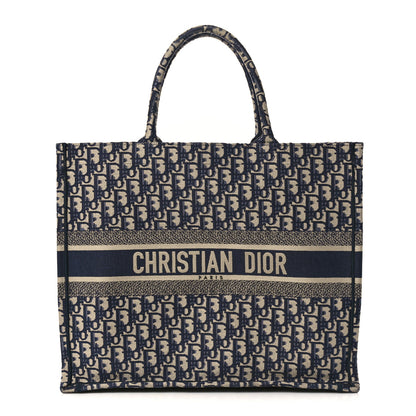 Christian Dior Oblique Large Book Tote Blue Multicolor 1 of 13