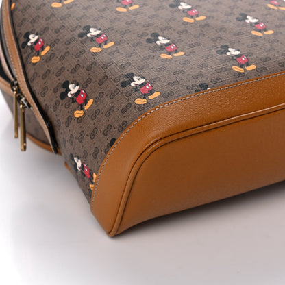 Gucci X DISNEY Mini Vintage GG Supreme Monogram Mickey Mouse Small Dome Backpack Beige Vintage Sun Oil 10 of 12