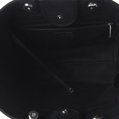 Chanel Canvas Pearl Medium Deauville Tote Black 5 of 11